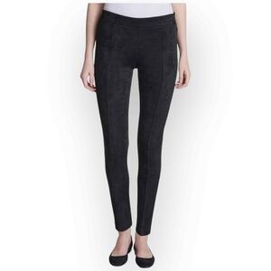Andrew Marc Sueded High-Rise Women’s Leggings in Black, Size Extra Small 986XS